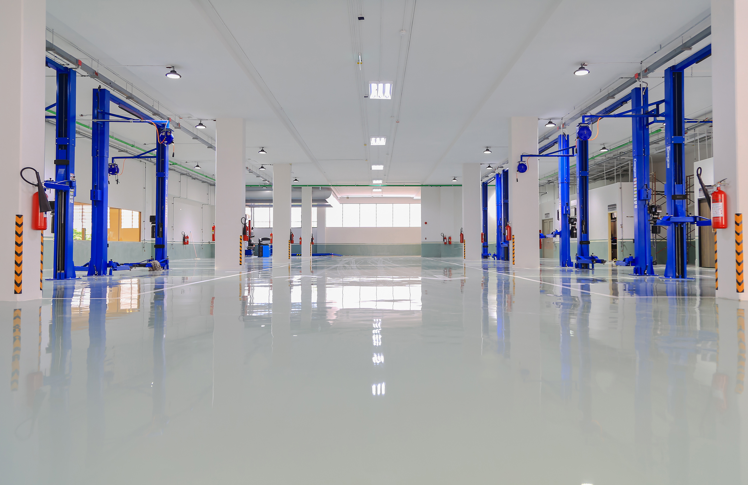 Stained, Polished Concrete, Epoxy Flooring — Grindkings Flooring