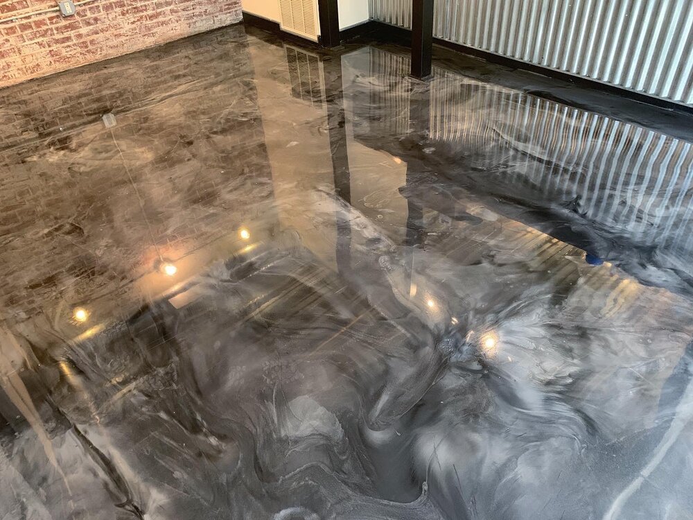 Metallic Epoxy Floors in Atlanta — Grindkings Atlanta Polished