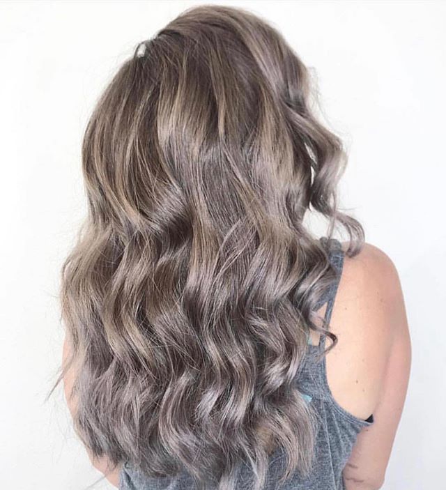 Charcoal hair done by the BEST silver hair goddess, @hairfiles 🌪🌬 AJ is seriously our fashion color queen ! From white blonde ⏩ rainbow hair, she can do it all !