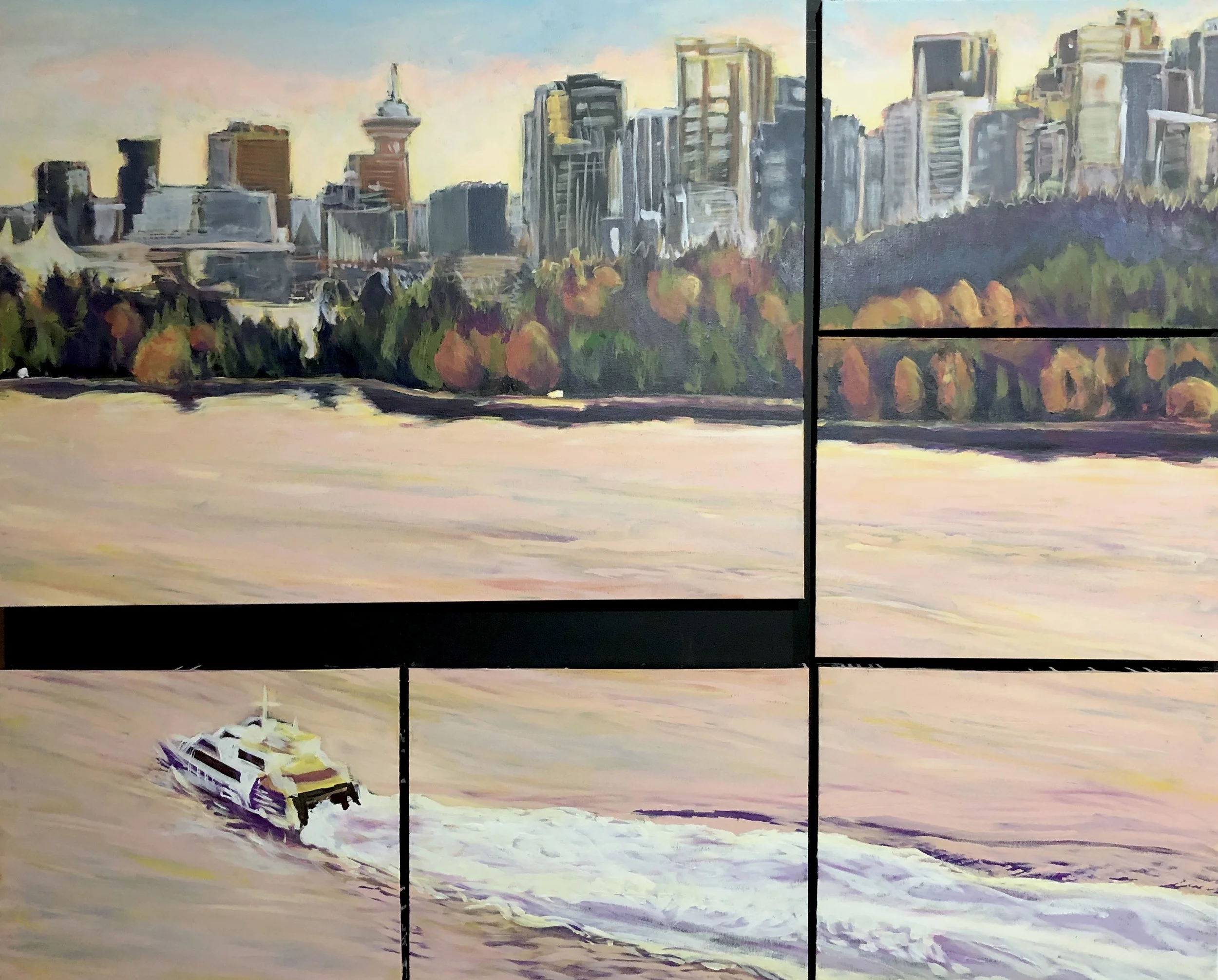 Copy of Vancouver Skyline  No. 2:  Inlet View Polyptych  2018