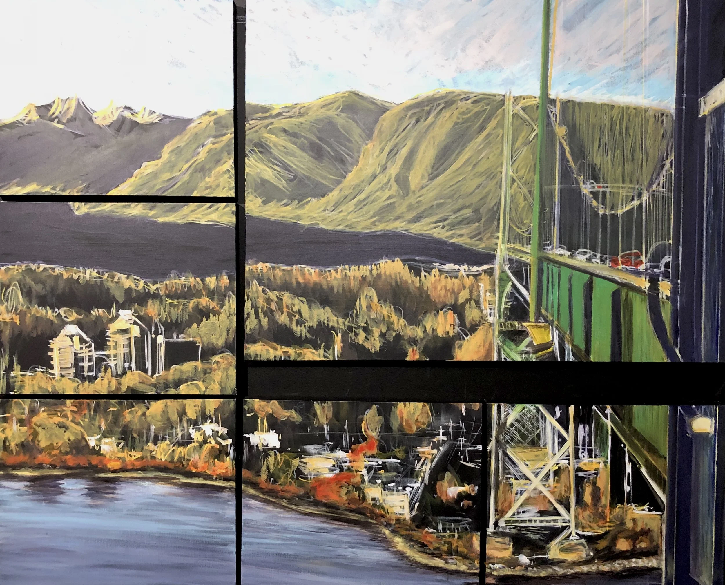 Copy of Vancouver Skyline No. 1:  Lionsgate Polyptych  2018