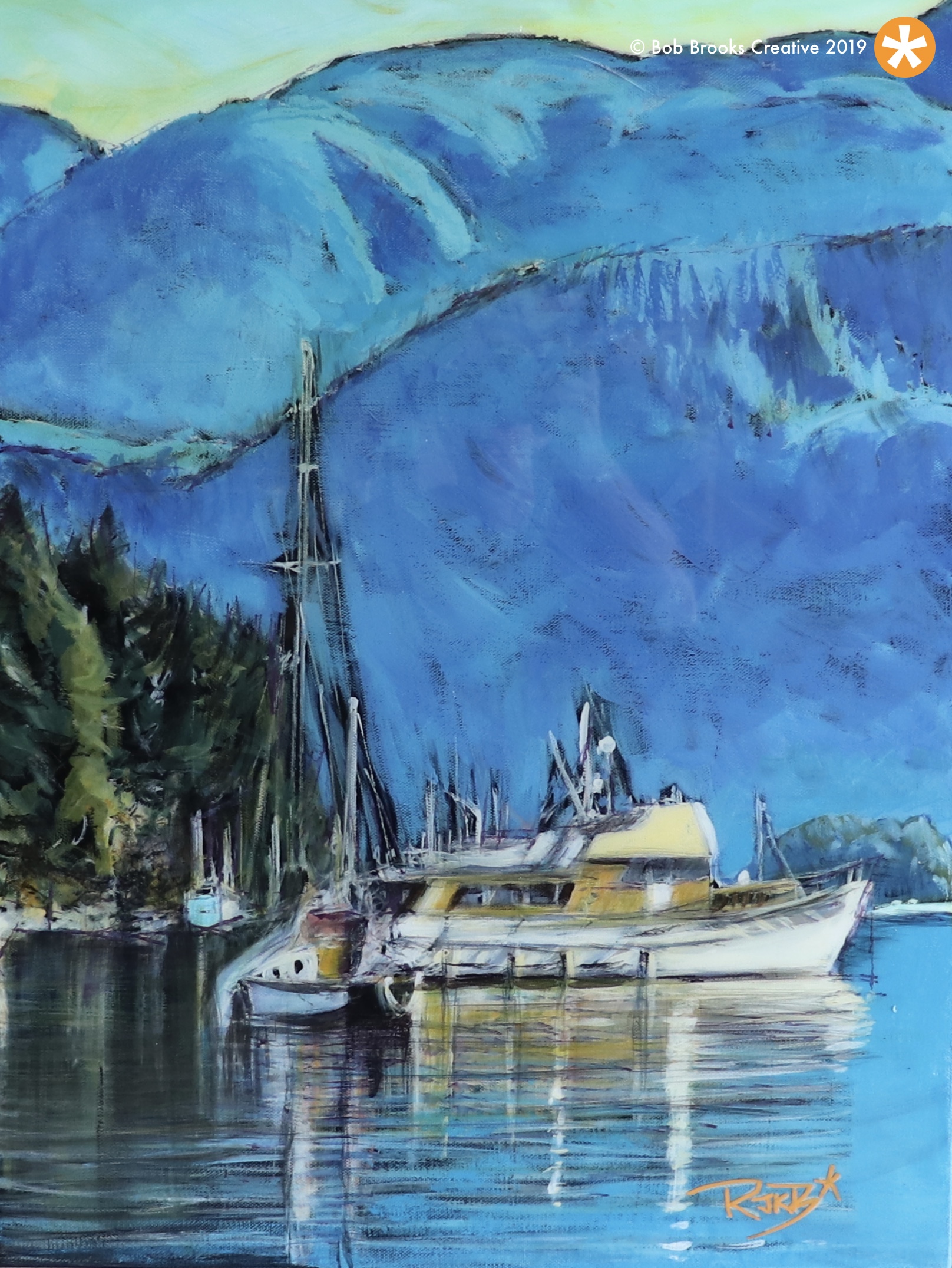 Click image for more information about this original painting by artist, Bob Brooks. ©Bob Brooks Creative 2019.