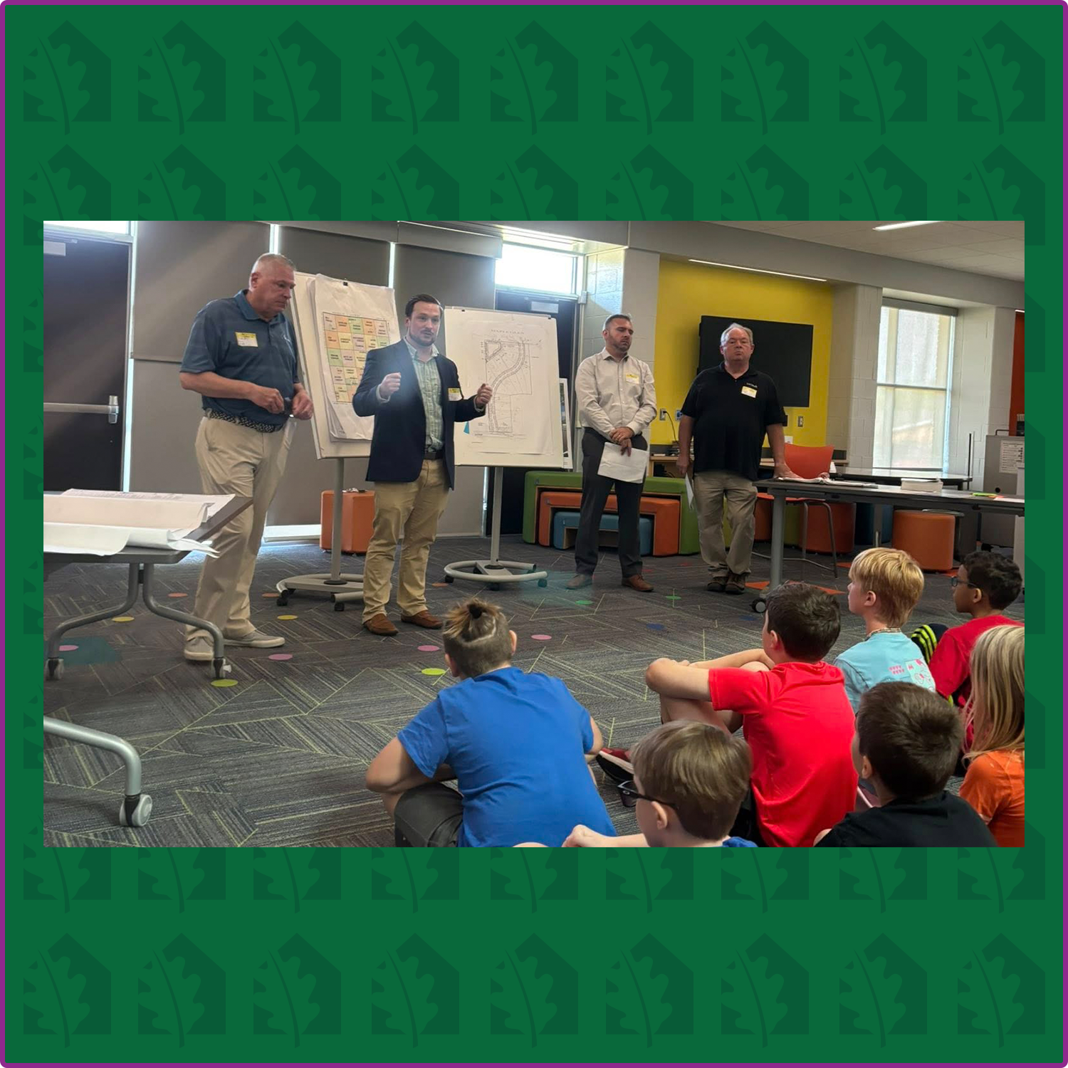 Matteo Passalacqua Returned to Help Teach Loon Lake Elementary 4th Graders about Local Government