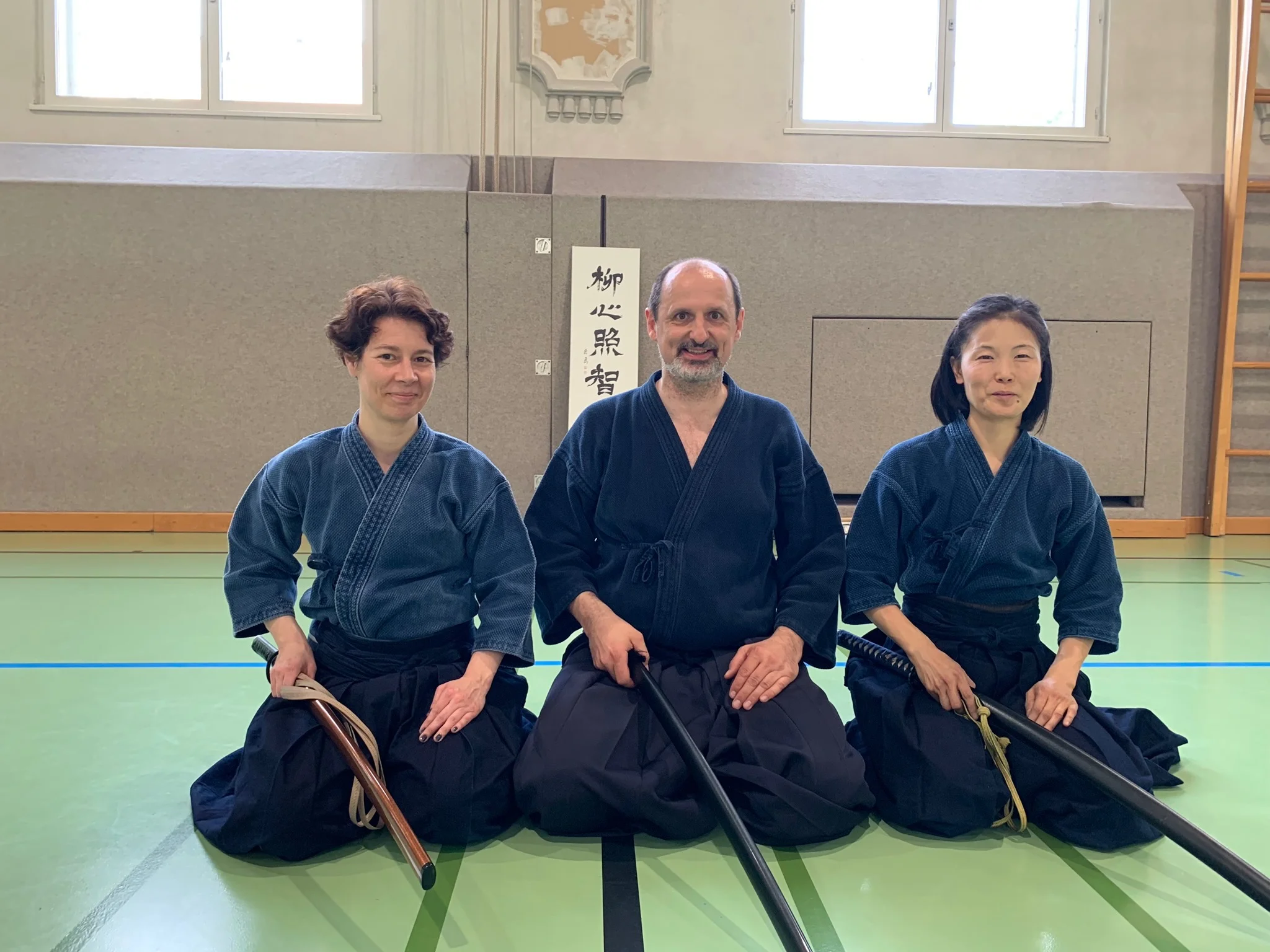 Das Lehrerteam: Elisabeth Fürst, Wolfgang Fürst und Akiko Kikuchi