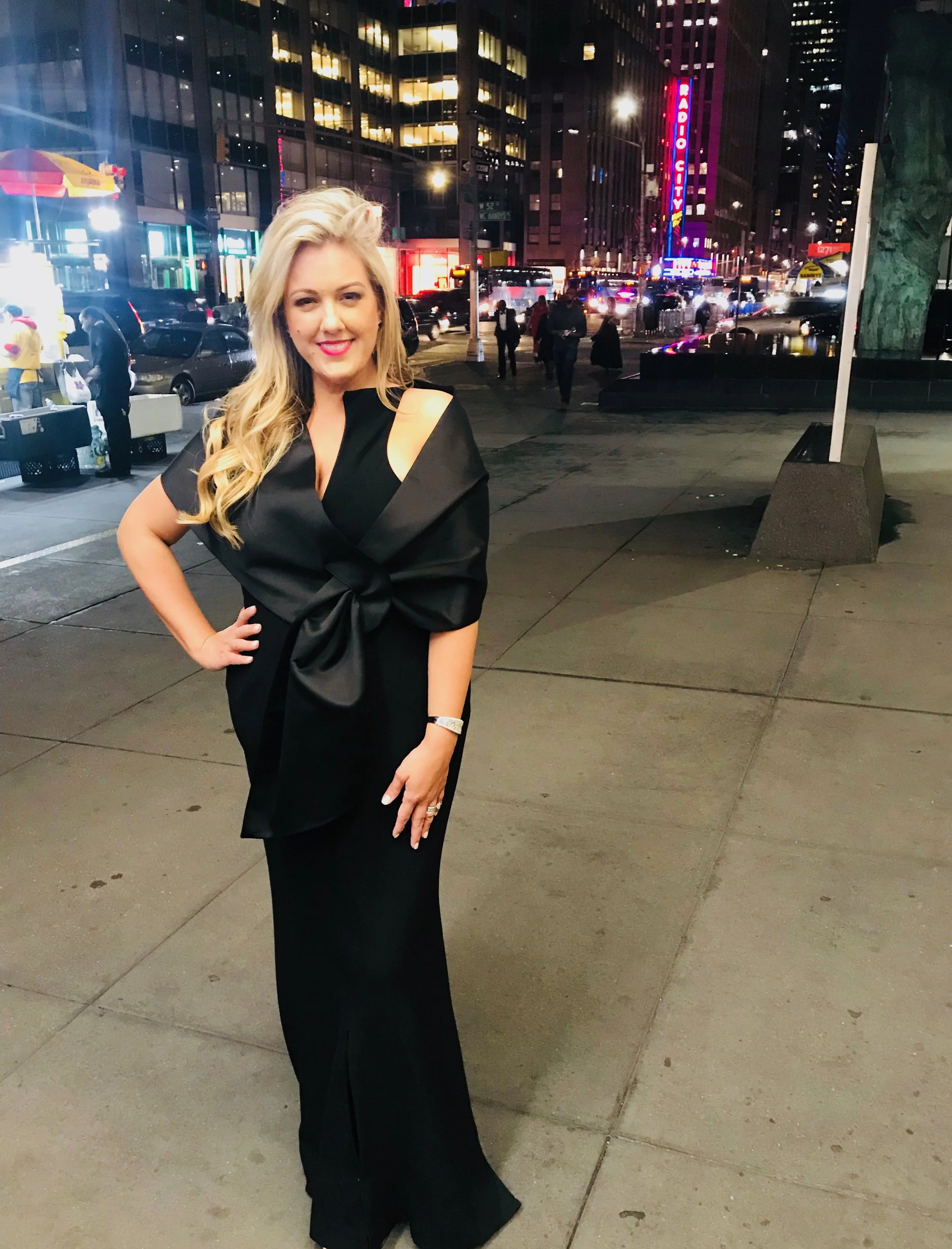  Outside Radio City in New York 