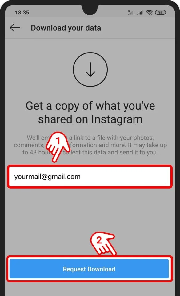 Download Instagram Messages - Android - Deary - Rediscover your messages