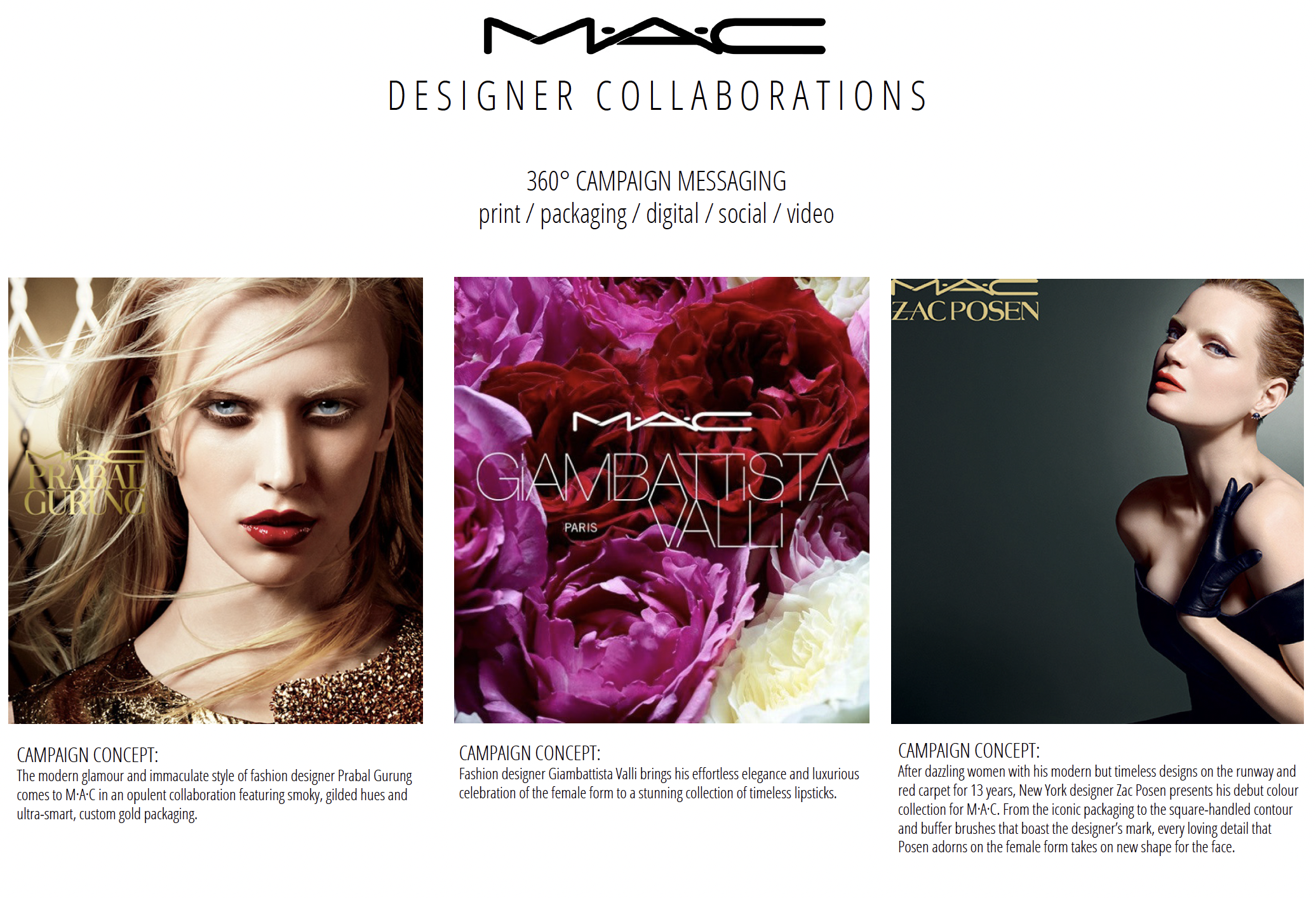 M·A·C Concept + Copy Direction