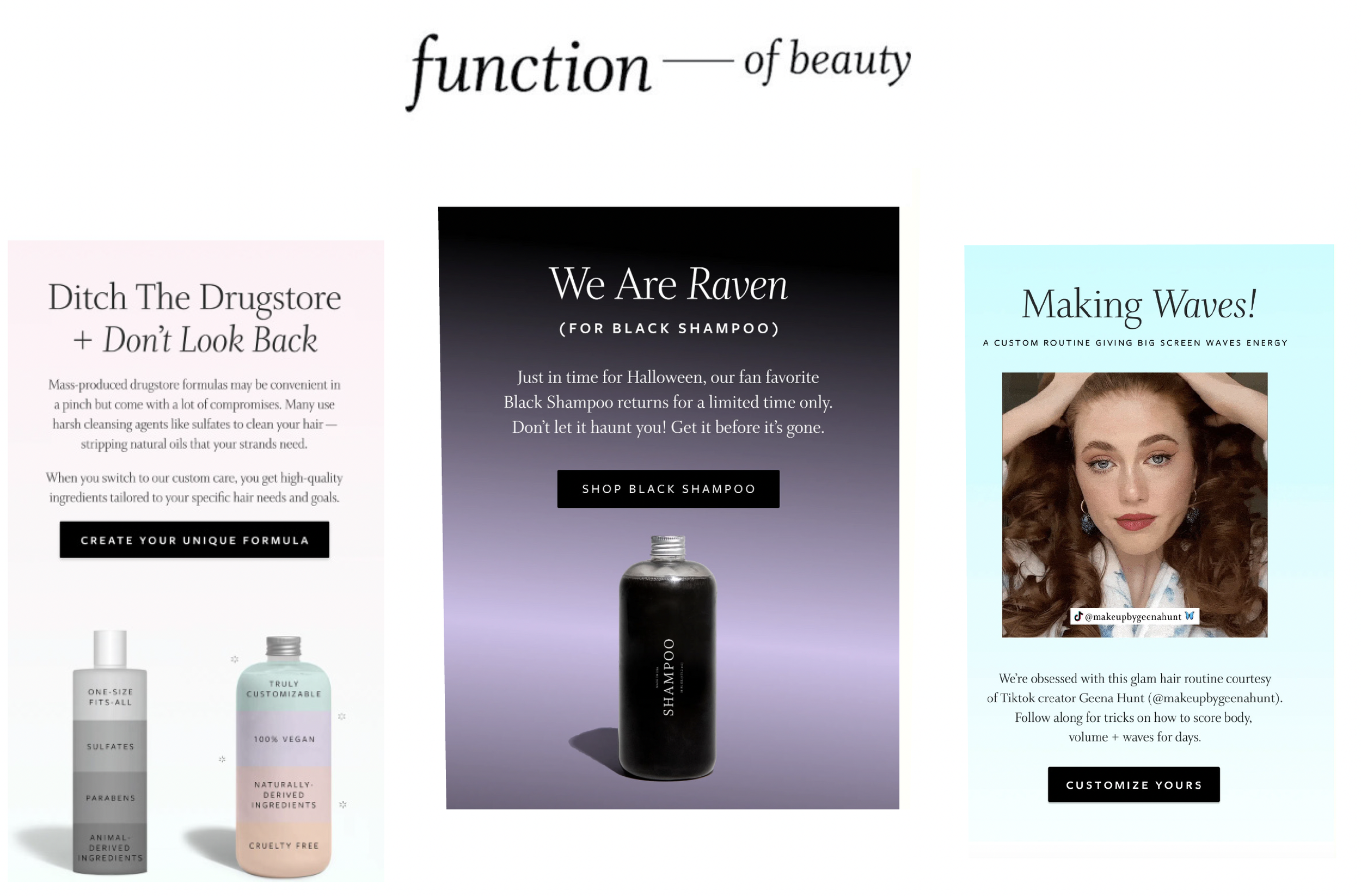 Function of Beauty brand refresh