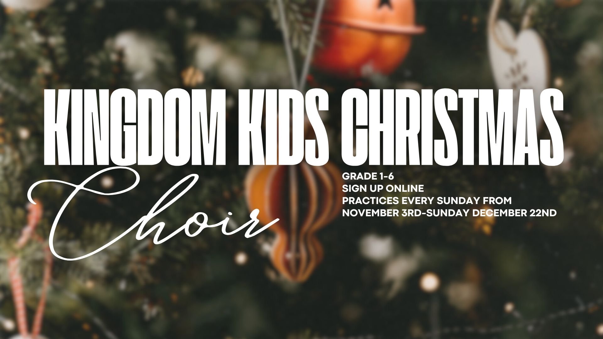 Kingdom Kids Christmas Eve Choir