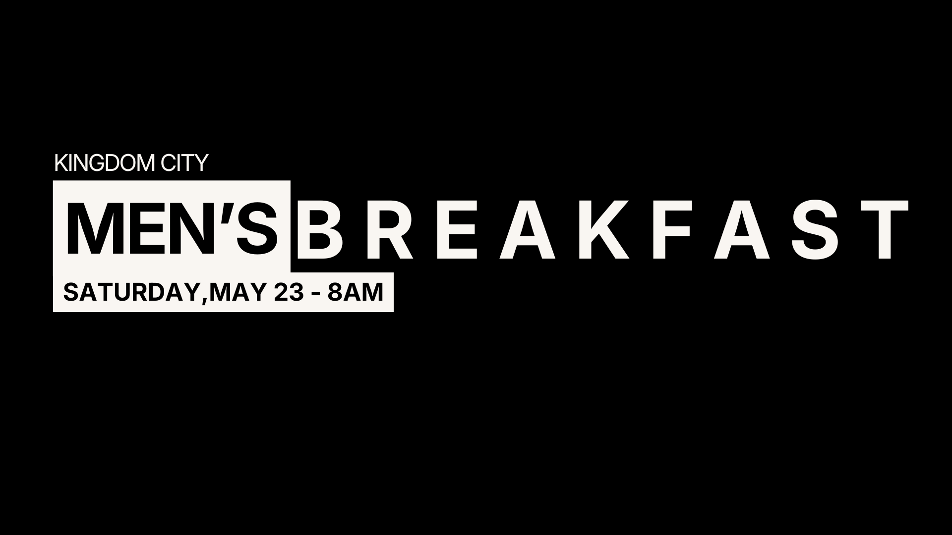 Mens Breakfast