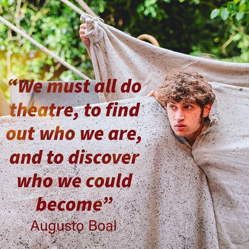 We love this quote from the great practitioner, Augusto Boal &amp; we love this throwback photo, captured by @billingtontheatre, of last year&rsquo;s Theatre Makers production of Wuthering Heights! Some VERY EXCITING announcements coming your way soo