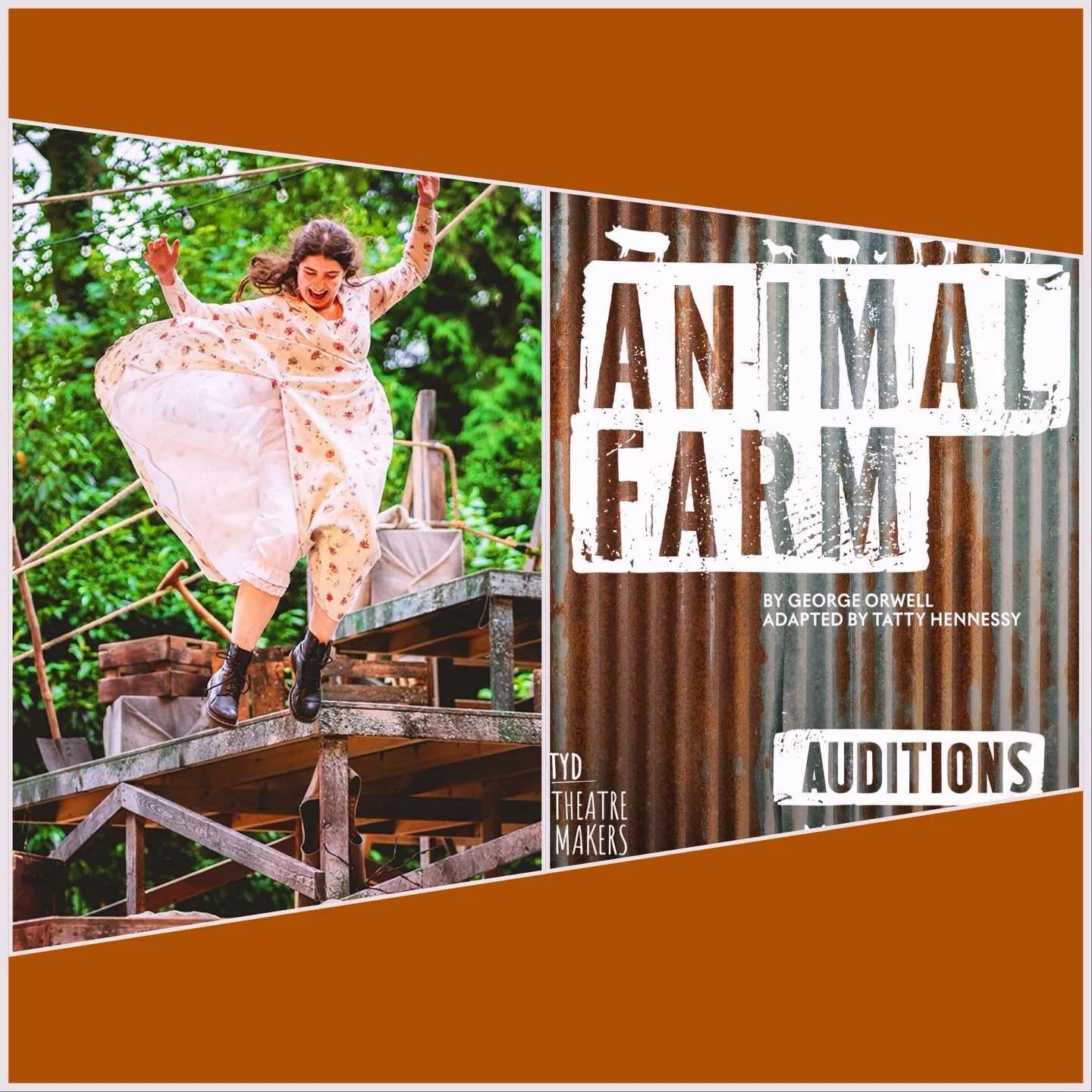 AUDITIONS for 
TYD THEATRE MAKERS&rsquo; 2026 production of ANIMAL FARM 
MARCH 16th
Jumps the this opportunity 
APPLY TODAY!
https://www.tolethorpeyouthdrama.co.uk/tm-audition-form-2026
#tydtheatremakers #auditions #animalfarm