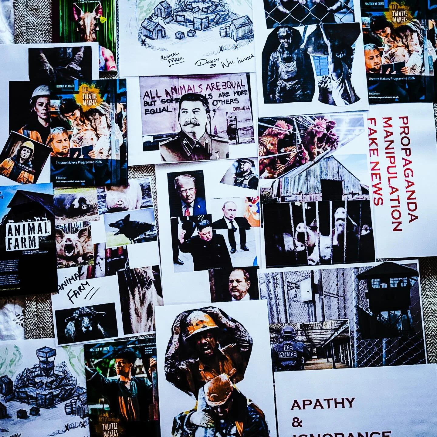 We are So excited to be heading into schools over the next few weeks to workshop all things ANIMAL FARM.!! 🐷🐾🐽🐴🐖🐎🐓🐑 
These workshops help us open up the world of the play, build on our initial production concepts, &amp; introduce exciting opp