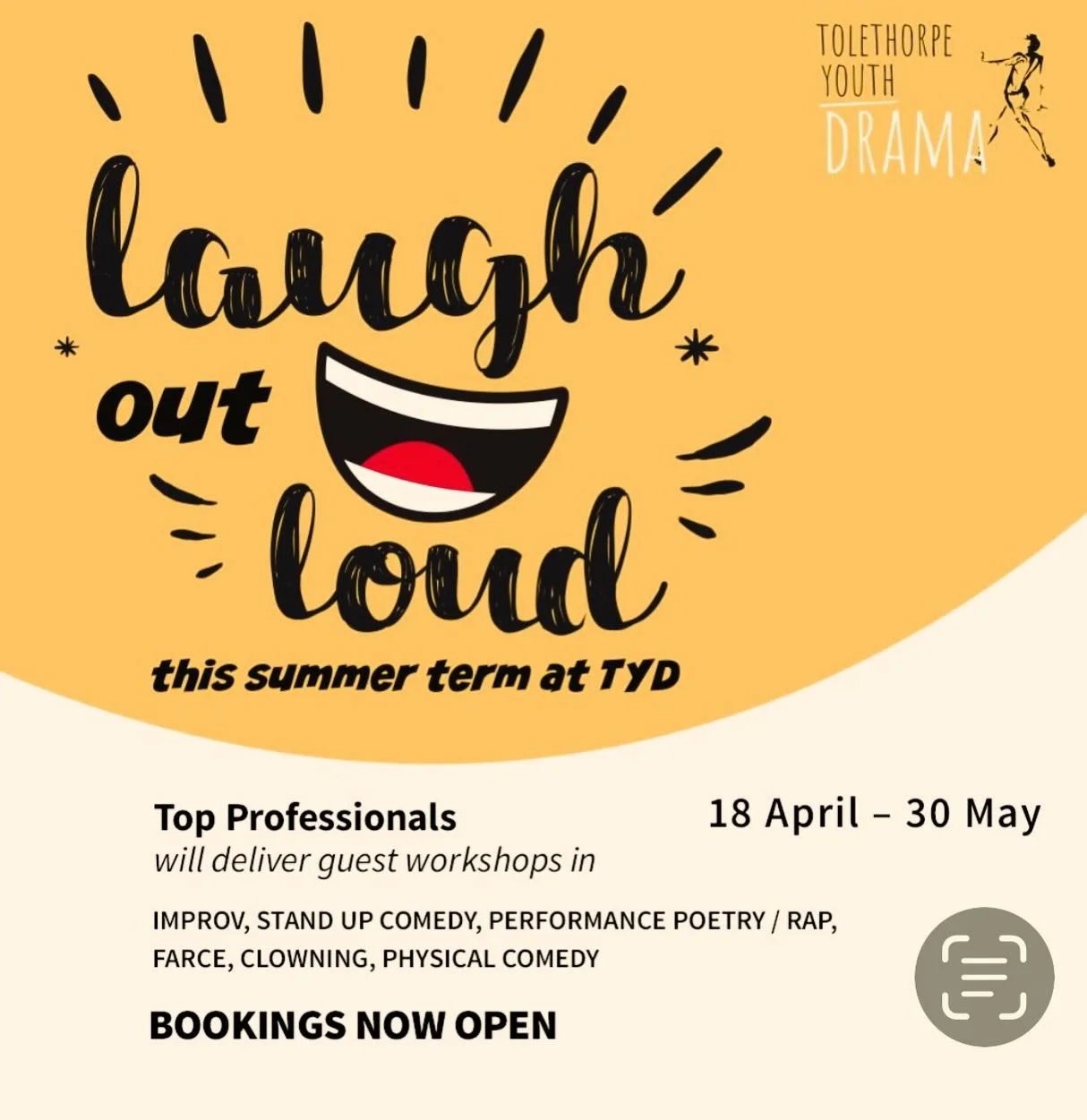📣📢📣 Calling all young comics and entertainers aged 12 to 17! 
Are you a brilliant mimic, stand up comedian, or even class clown?!? Then put your skills to good use and join us for our 6 x week summer term of comedy centred workshops! We will be jo