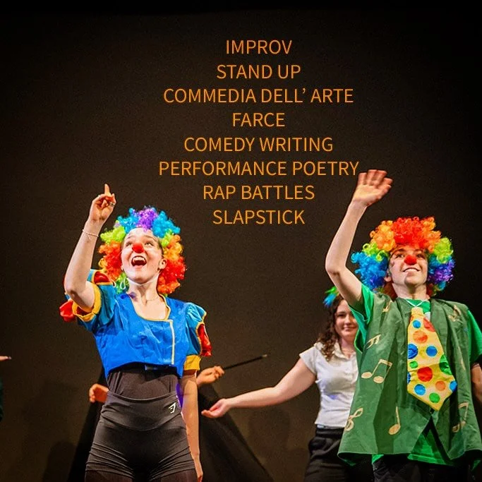 Our New term starts on April 18th!
Our king &amp; Windsor groups will be visited by some fantastic guests who will lead workshops in comedic performances! If you like to laugh or like to make people laugh, this term is for you!
Sign up today 🤡😜😝🤭