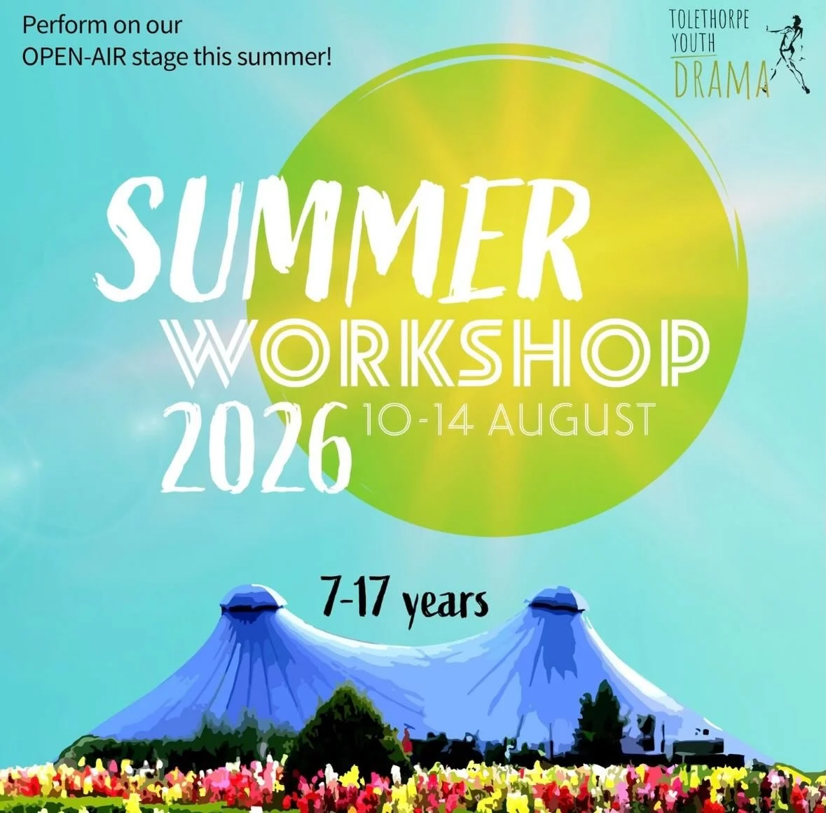📣📣📣 BOOKINGS NOW OPEN FOR ALL for our SUMMER PERFORMANCE WORKSHOP WEEK!!! 
Don&rsquo;t miss out, places filling up quickly! 
https://www.tolethorpeyouthdrama.co.uk/summer-store
#summerworkshop #dramaworkshopsforkids #openairtheatre