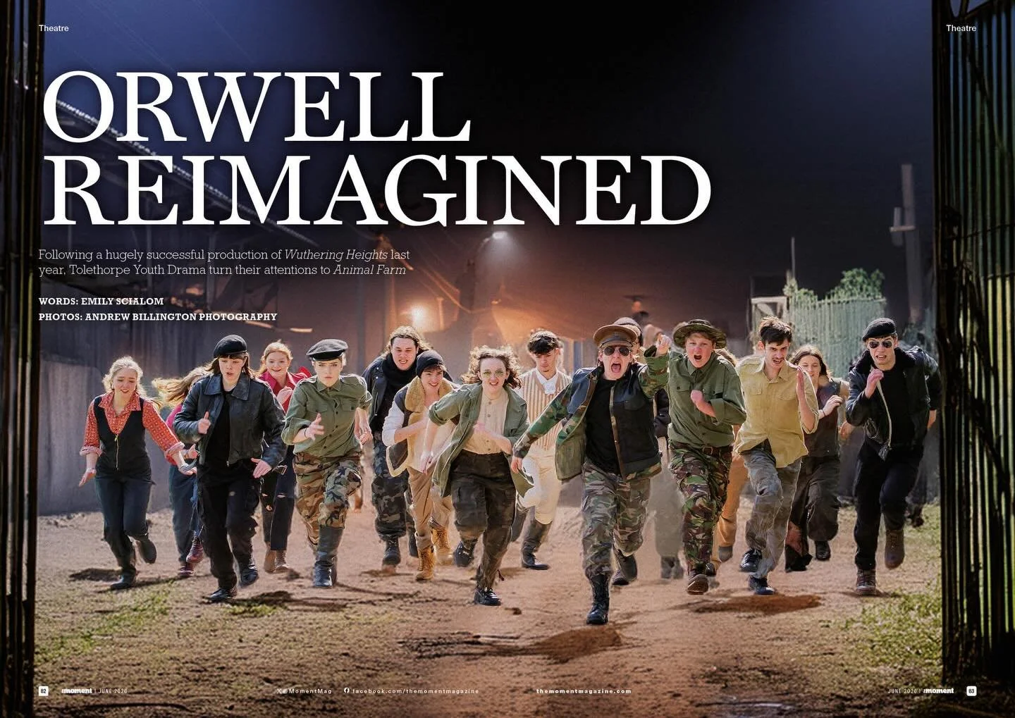 Learn all about this year&rsquo;s TYD Theatre Makers  production of Animal Farm &amp; all things TYD in the latest edition of The Moment Magazine @tolethorpessc 

https://www.calameo.com/read/0069794592af4525dd3df?page=82