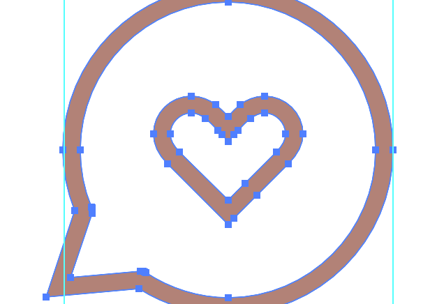 When we zoom in, the image doesn’t get pixellated. This is a vector-based file!