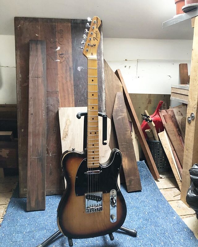 Teletuesday and we are saying good bye to this 1970s #fender #telecaster which came in for a re fret