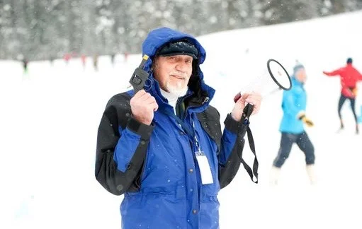 Photo Courtesy: Sigge holding the starting gun at Payak Race: Jarusha Brown