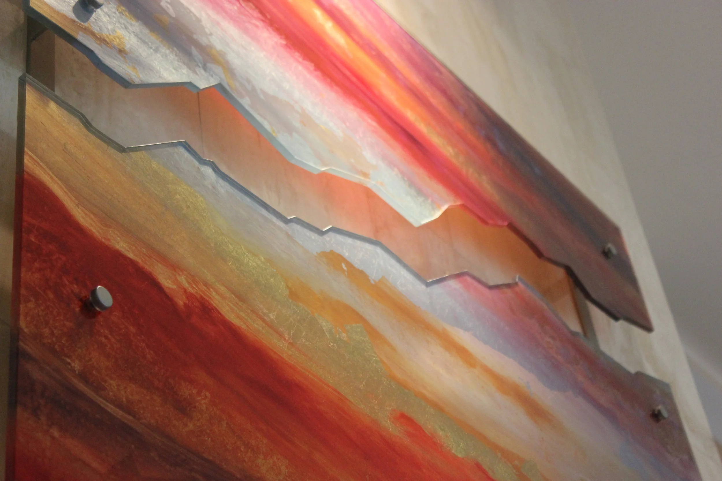 Detail of a custom designed glass art piece commissioned by a great client.