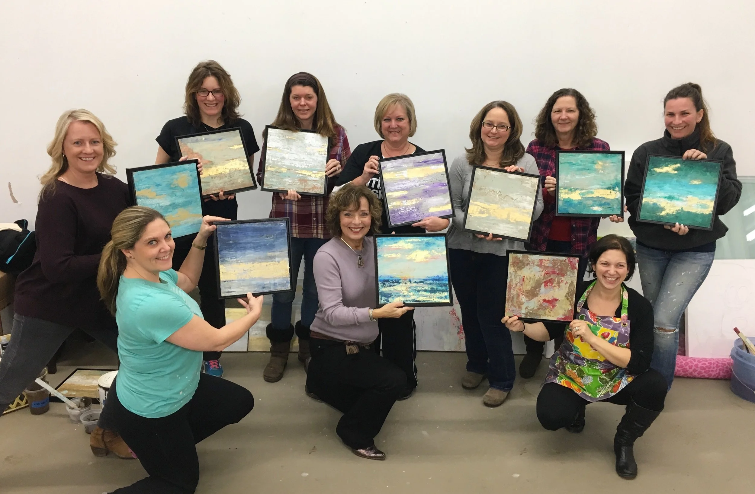  Abstract Painting Class Recap