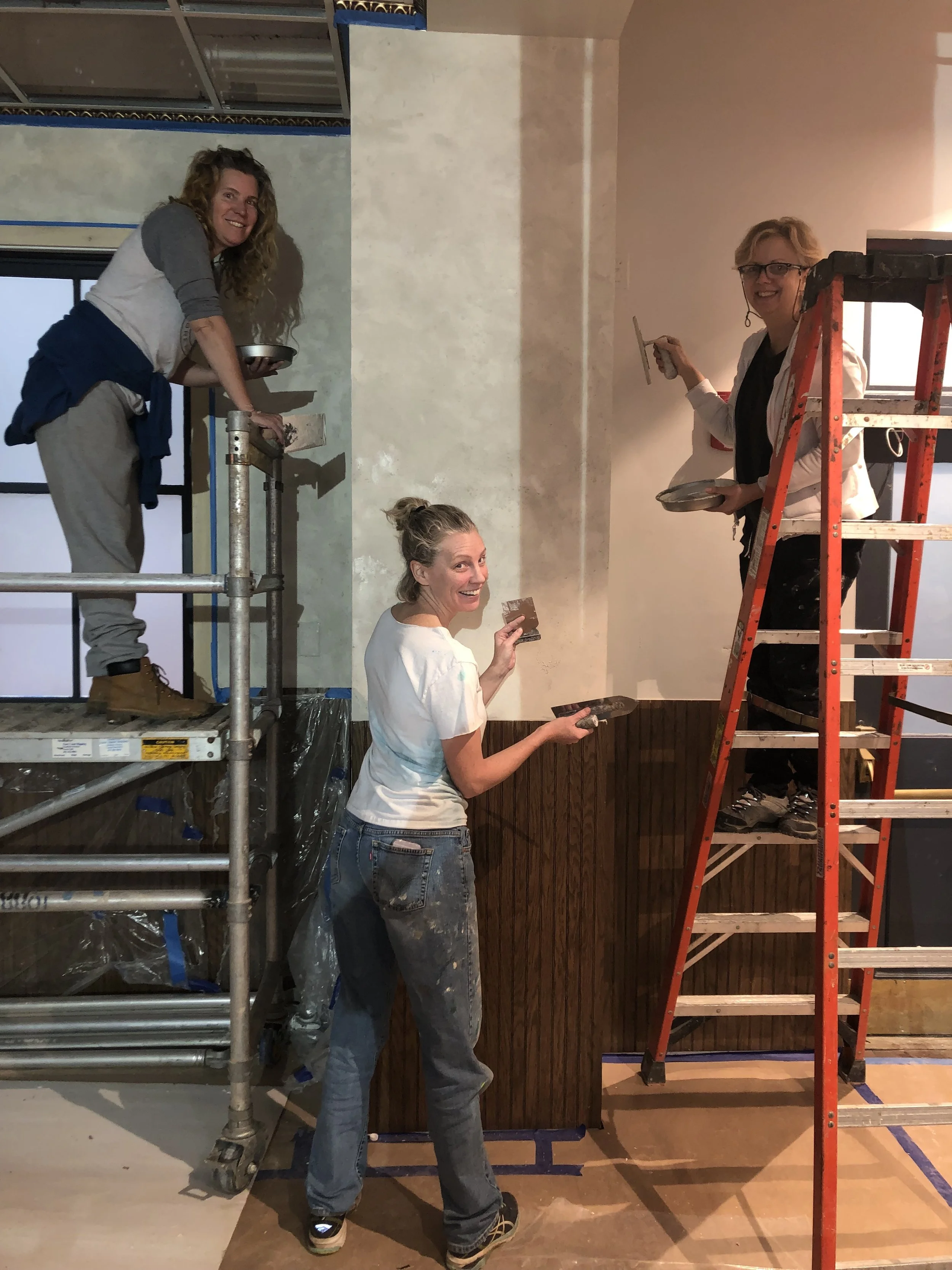 We come together to help on projects. This Cathy Rinn’s project- a new restaurant in Washington DC.