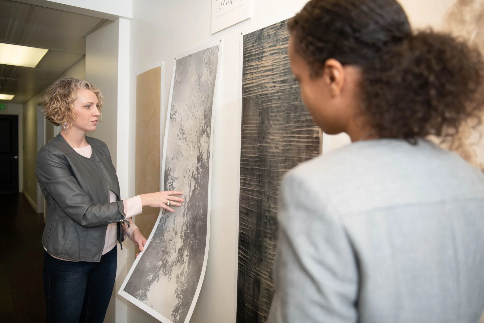 Consulting about a project.