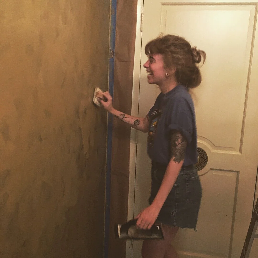 Bronwyn on her first job with me