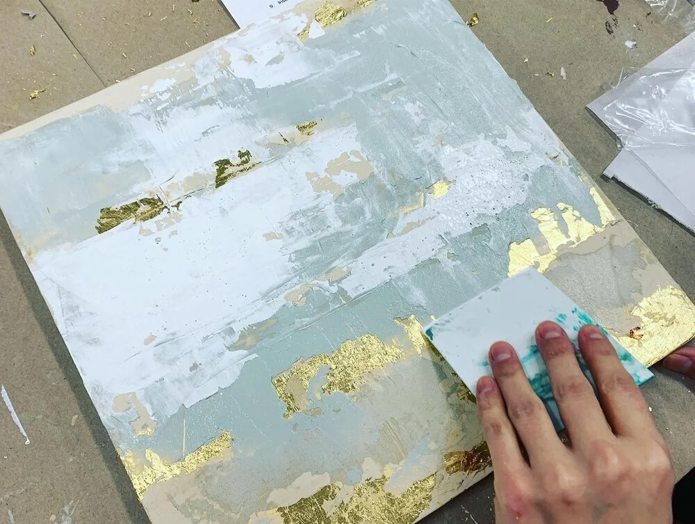 How to Decorate with Abstract Art (and How to Make Your Own Abstract Art in Online Art Classes)!