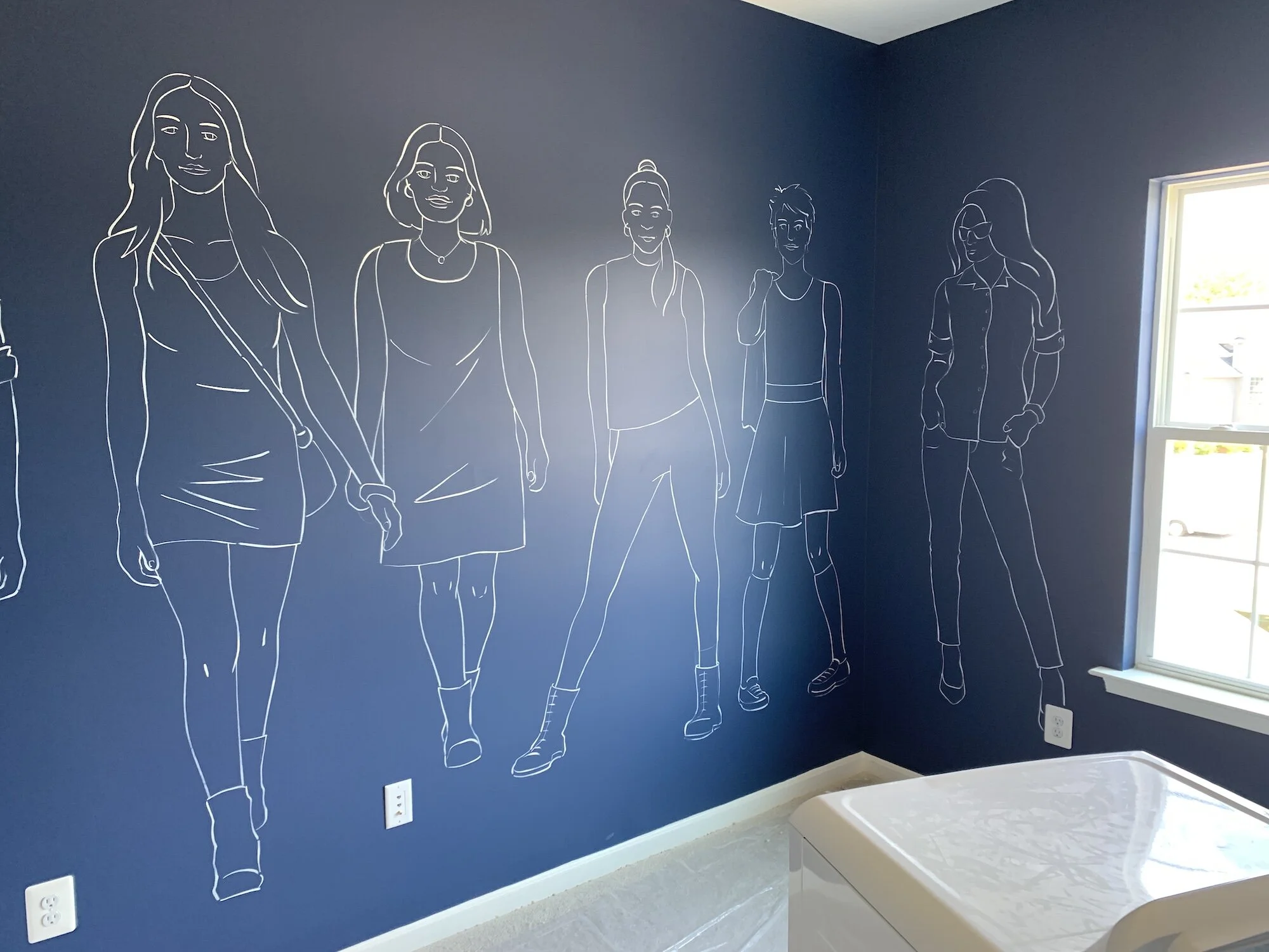 Young girl's bedroom for a model home.