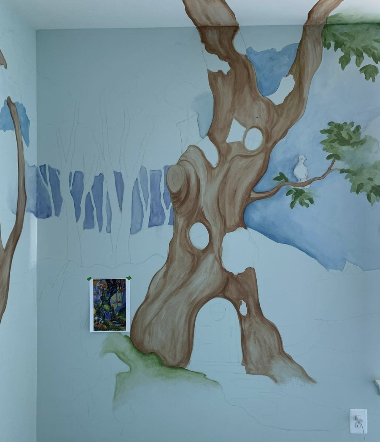 Mural Progress - Day One