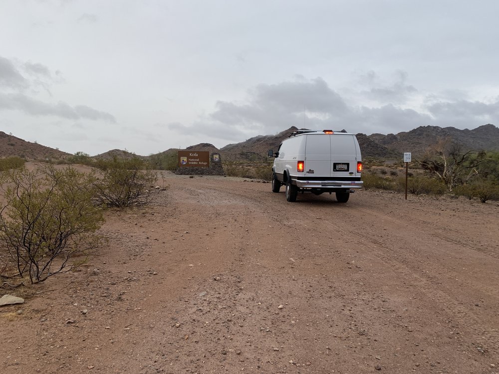 finding a campsite in the Kofa 