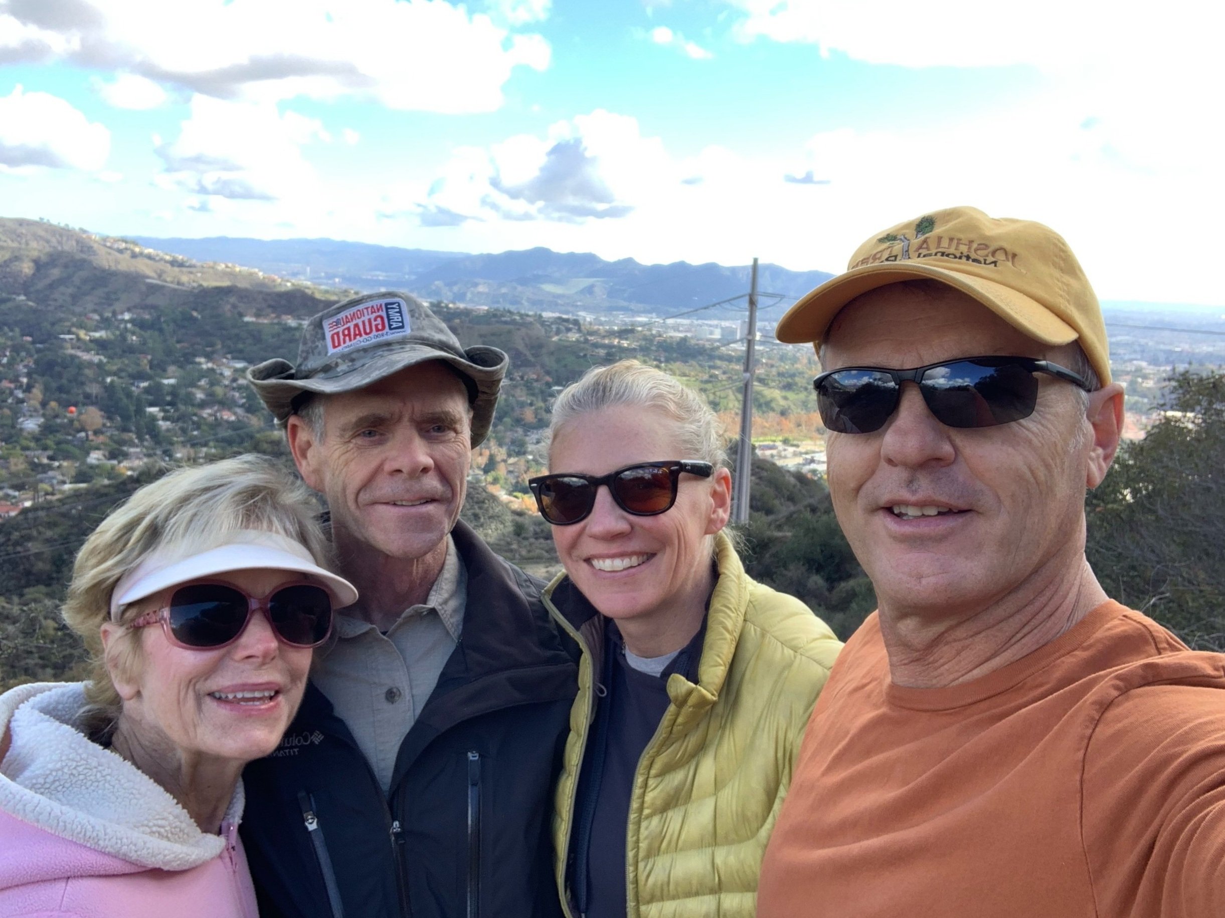 Post Christmas hike with dad, Evan and Judi