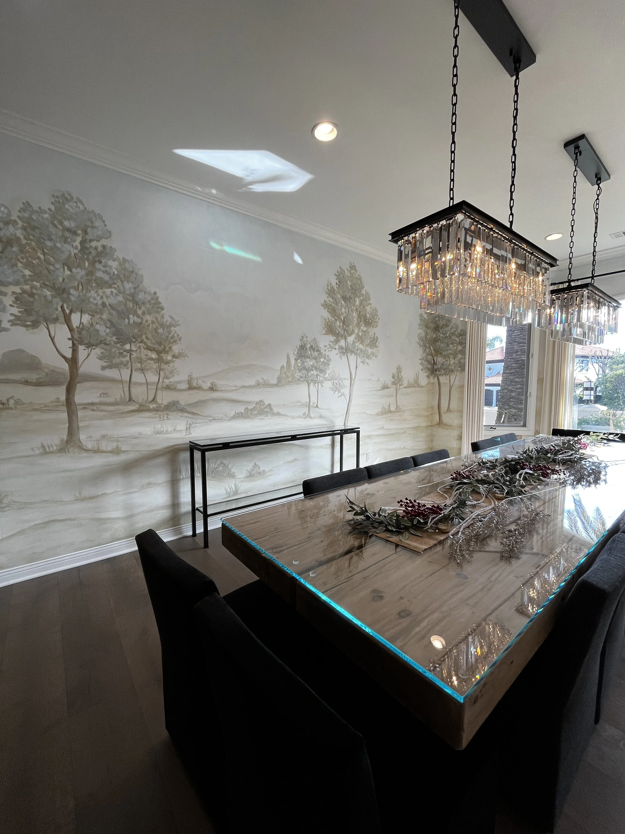 Serene Landscape Mural