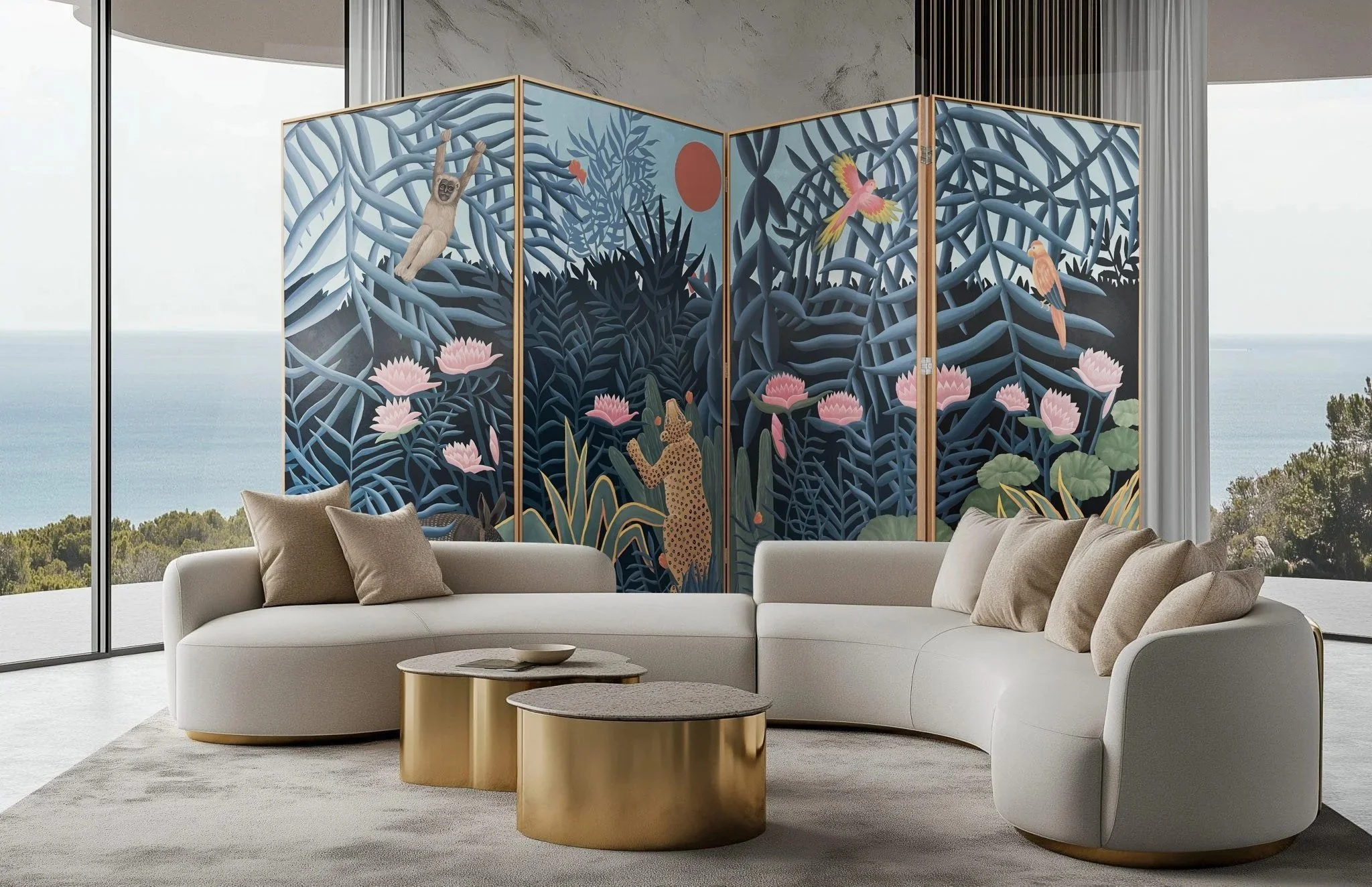 Rousseau Folding Screen