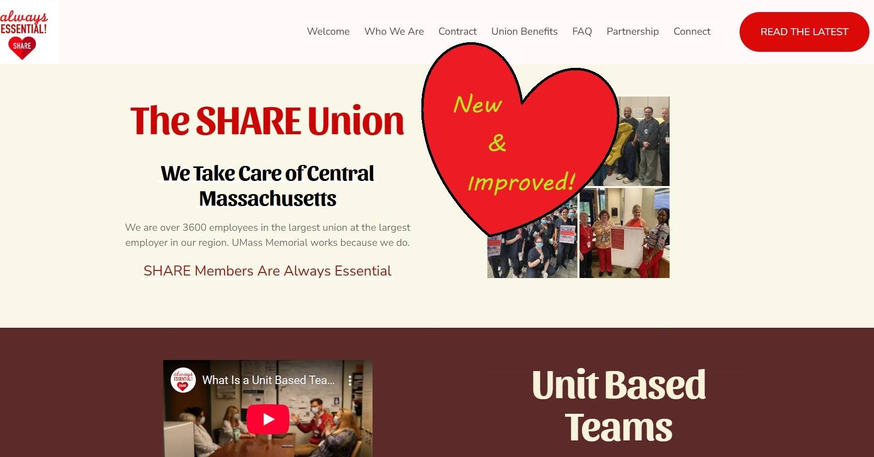 SHARE's website has a new look! It's still got the same abundance of info, tools, and ways to connect. And! The new upgrade will allow new social media integrations, and ways for you to find what you need more easily

www.sharehospitalunion.org
