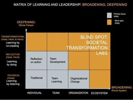 Figure 6: Matrix of Learning and Leadership: Broadening, Deepening