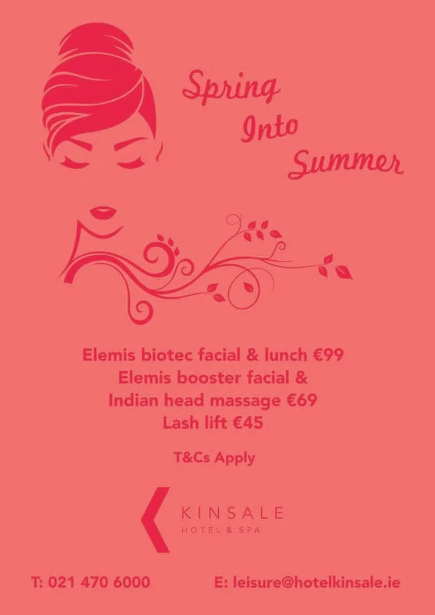 kinsale hotel spring into summer poster