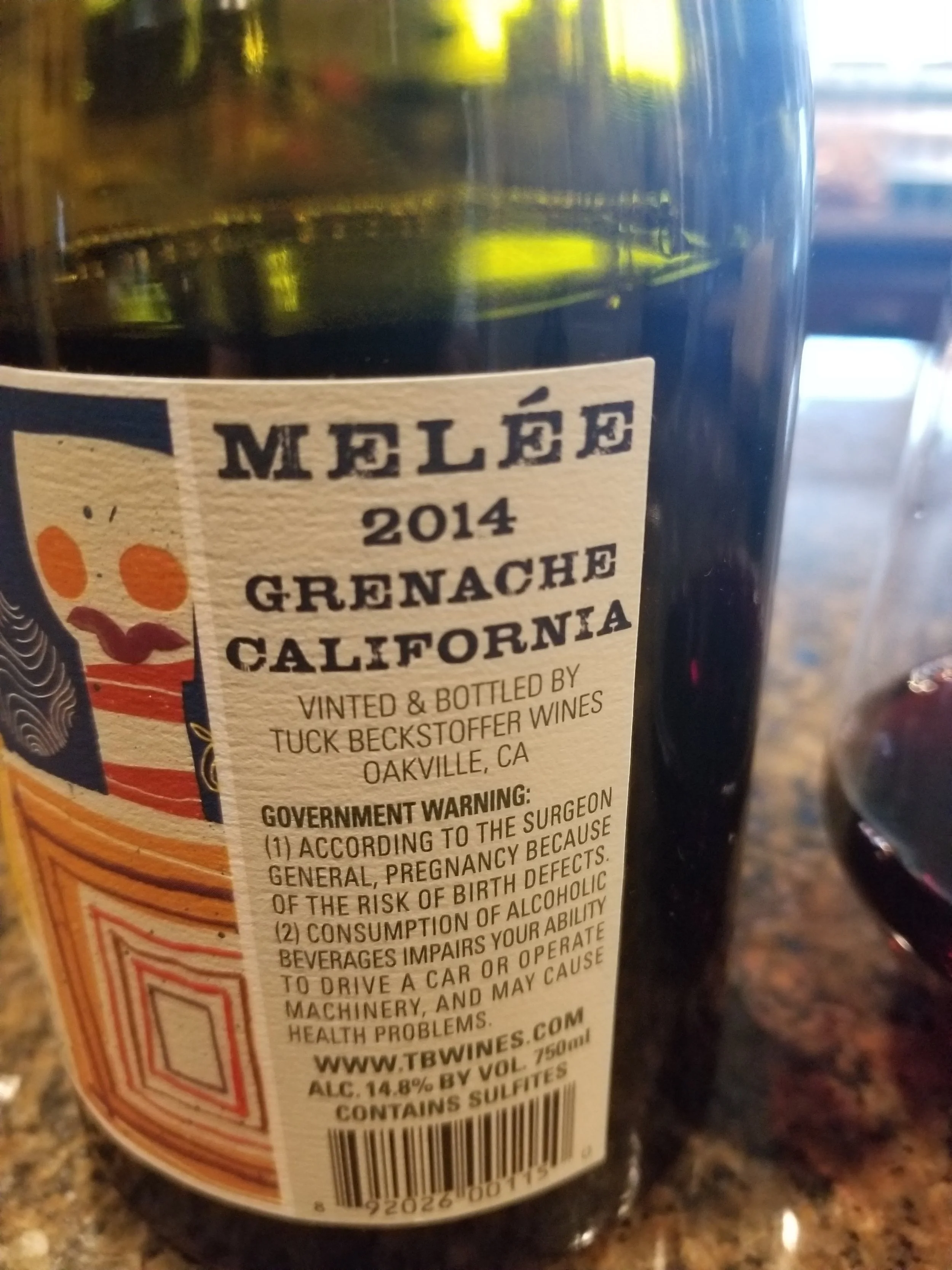 2014 Tuck Beckstoffer Melee Grenache Review