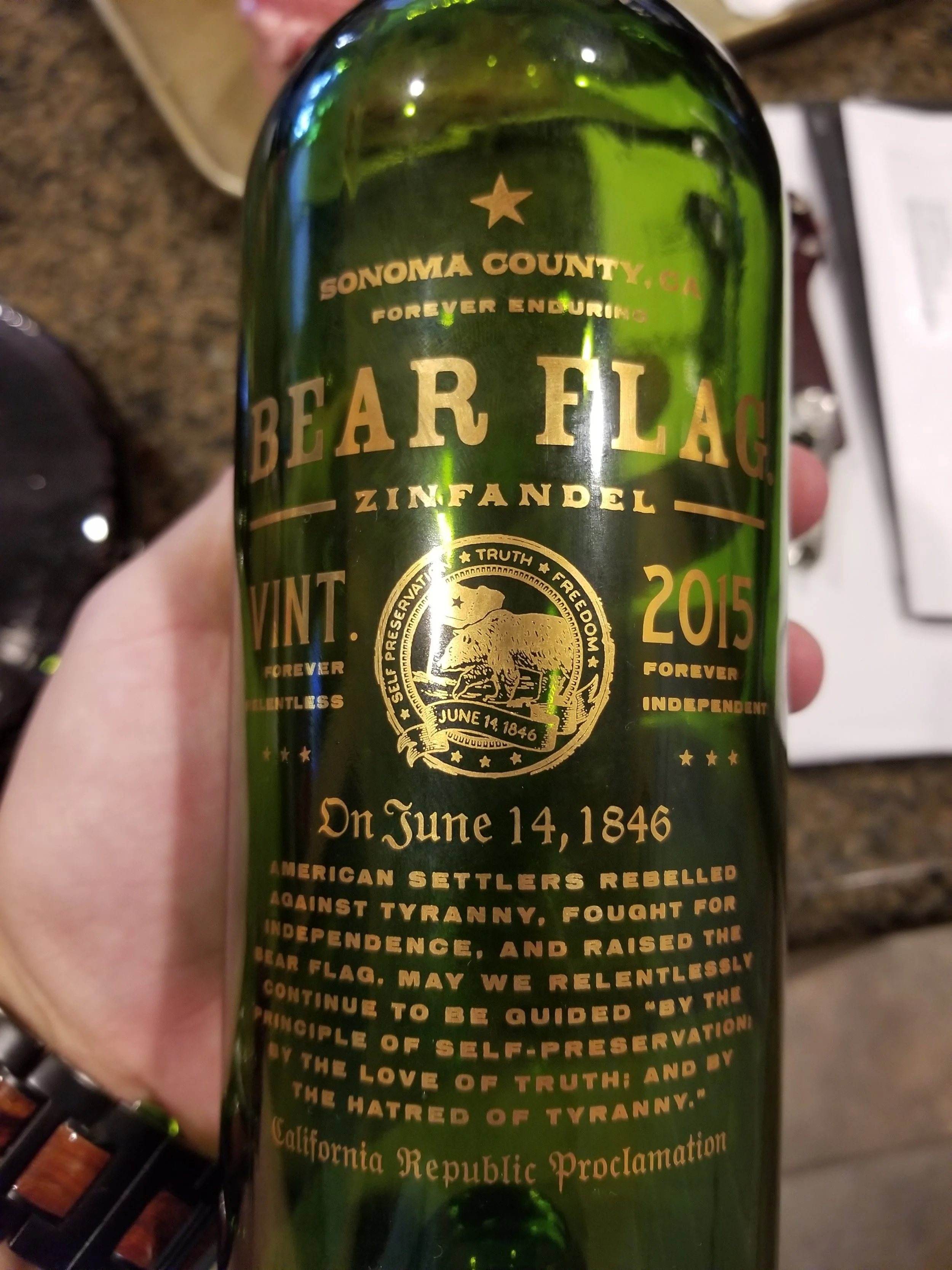 2015 Bear Flag Zinfandel Review