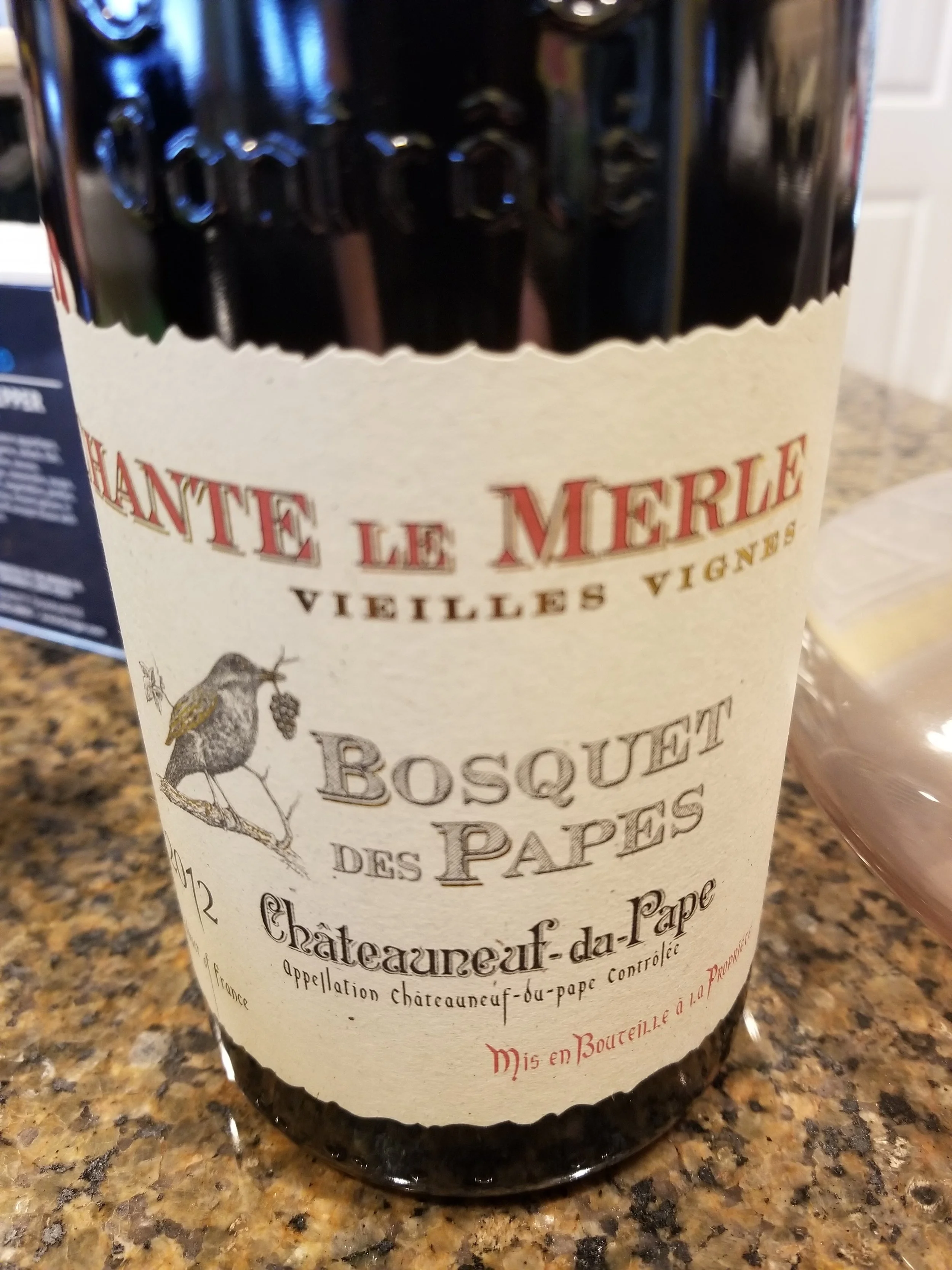 2012 Bosquet des Papes Chateauneuf du Pape Old Vine Review