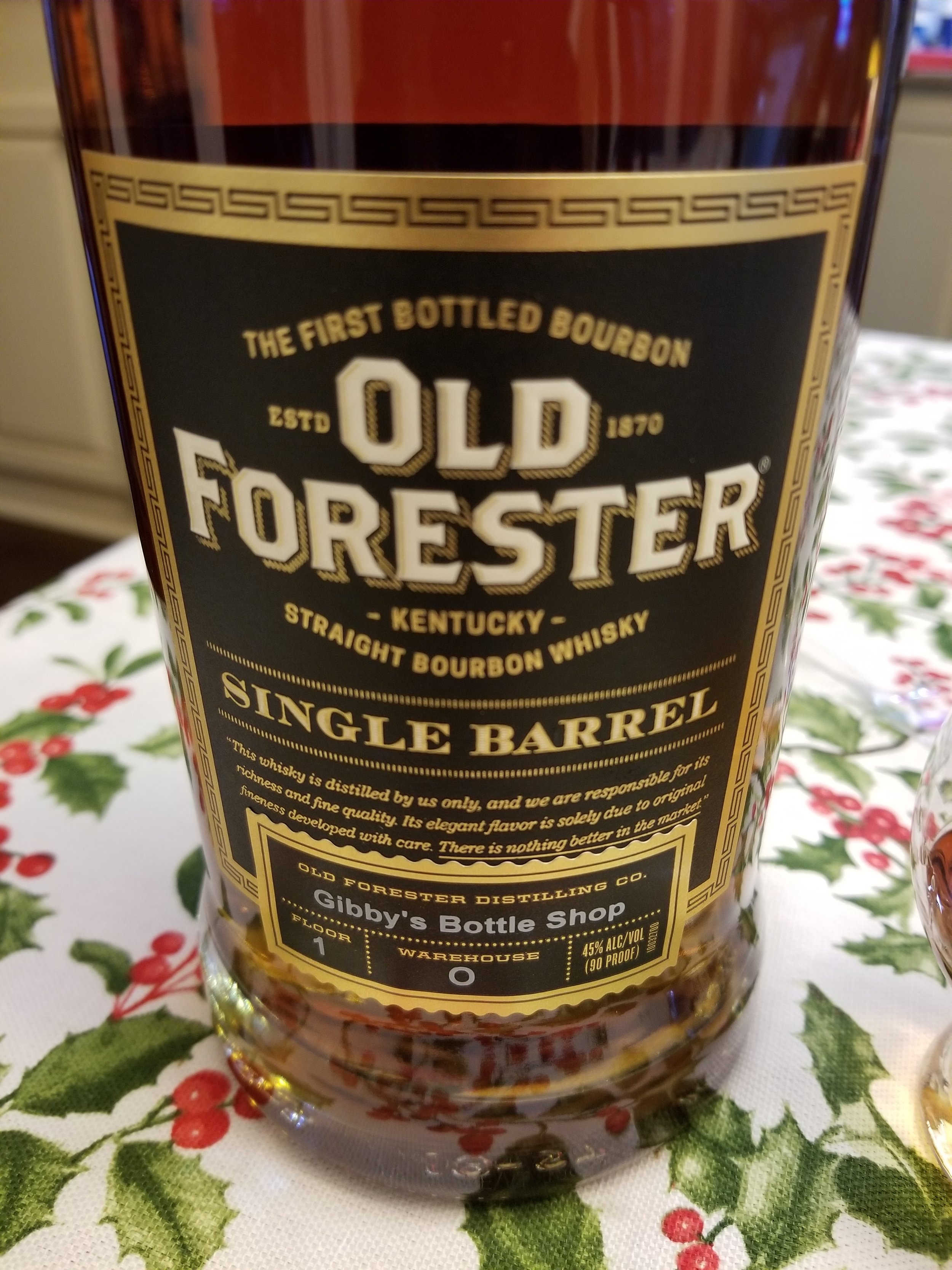 Old Forester Single Barrel - Gibby's Bottle Shop Pick Review