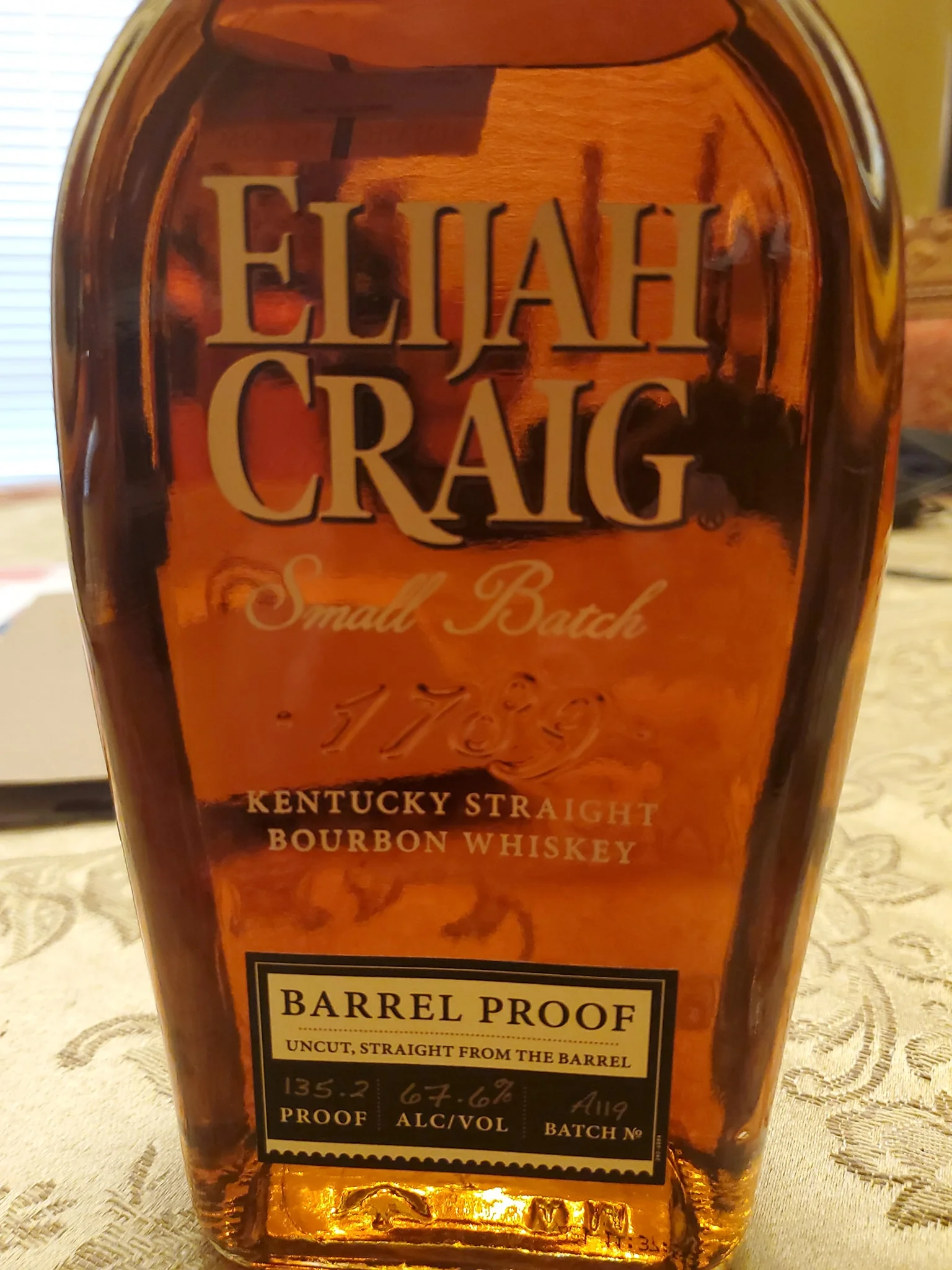 Elijah Craig Barrel Proof Batch A119 Bourbon Review