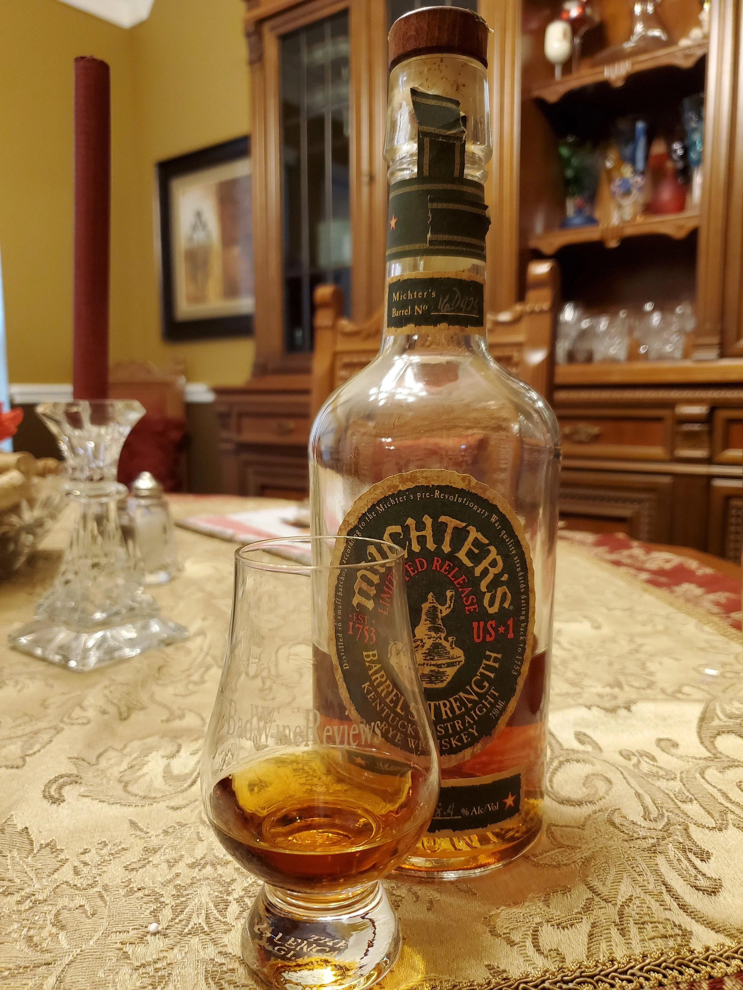 2016 Michter's Straight Rye Barrel Strength Review