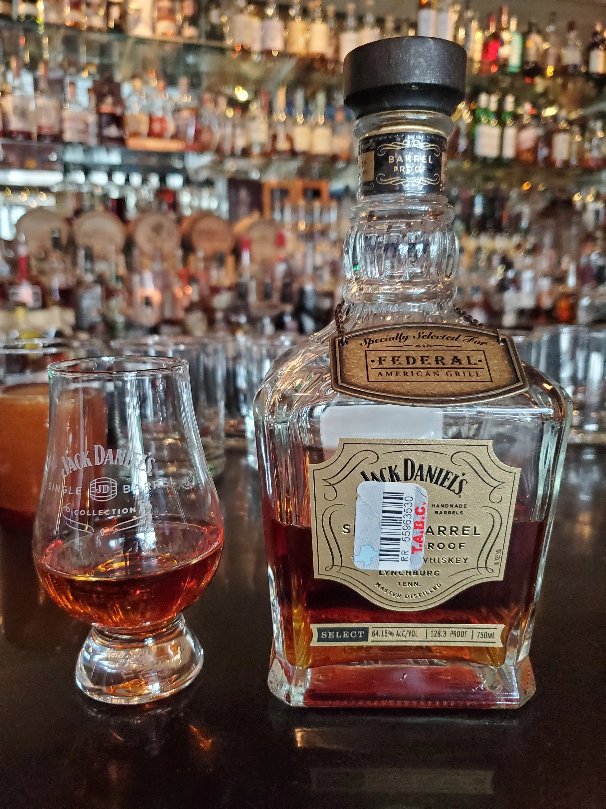 Jack Daniels Single Barrel Proof - Federal American Grill Pick Review
