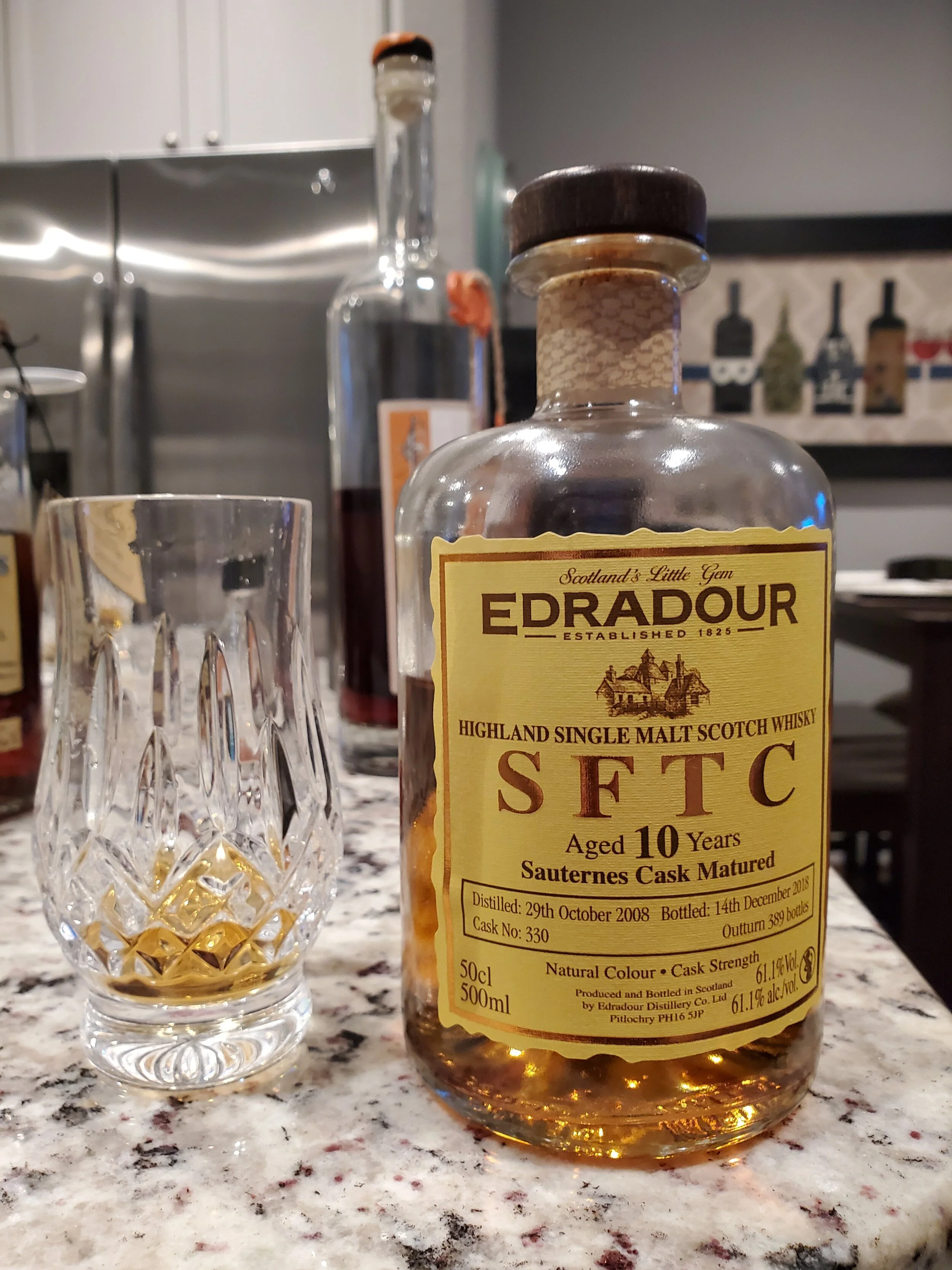 Edradour Straight From The Cask (SFTC) 10 Year Sauternes Matured Scotch Review