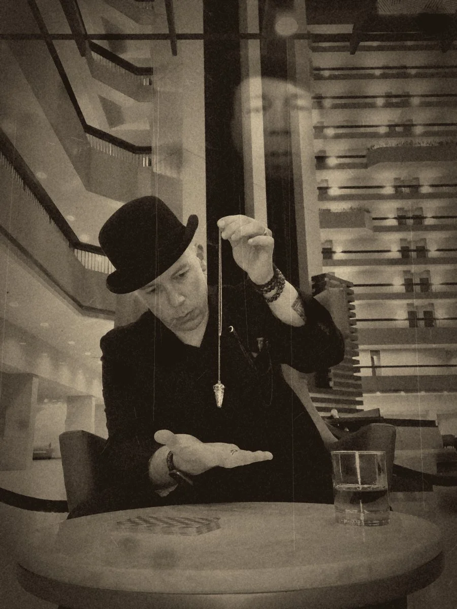 Nolan with a pendulum