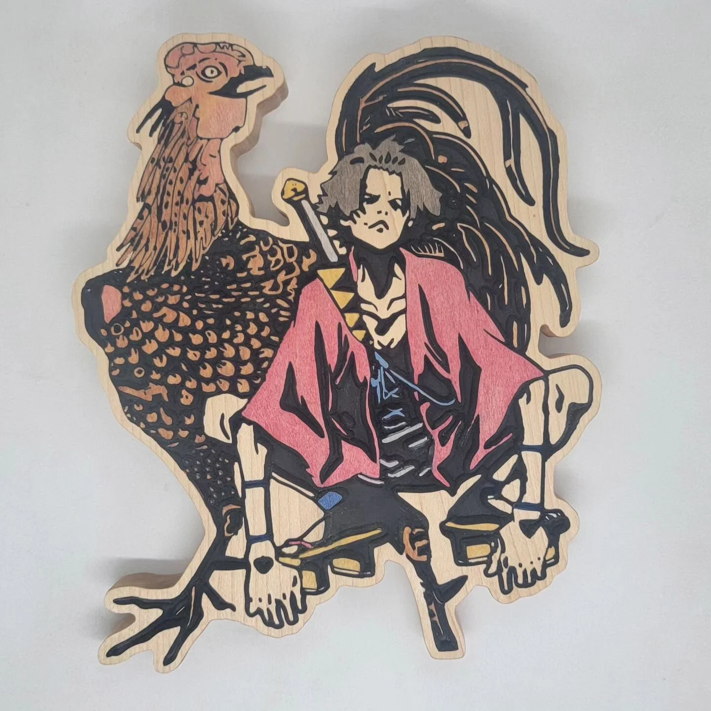 I really like the results of this Samurai Champloo carving!
&bull;
&bull;
&bull;
&bull;
&bull;
#custommade #carpentry #hardwood #anime #samuraichamploo #samurai #maple #handpainted #new #walldecor #sign #signs #decor #wallart #mancave #carving