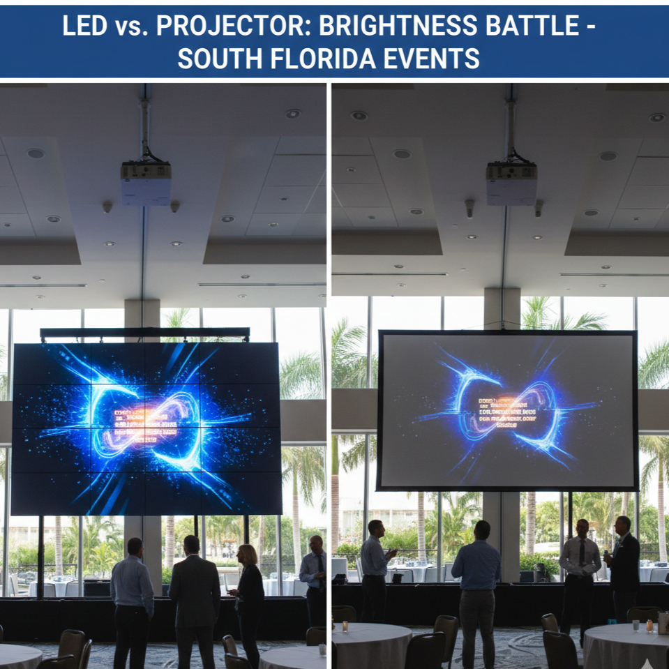LED Walls vs. Projectors: Which is Best for Your Event in South Florida?